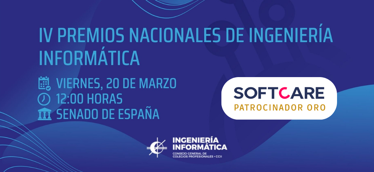 SOFTCARE Patrocinador Oro en los Premios Nacionales de Ingeniería Informática 2026